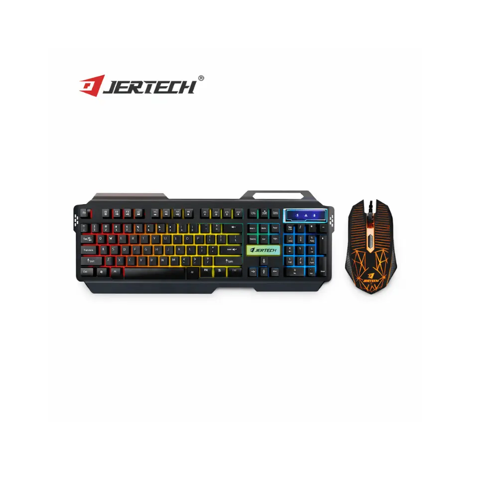 طقم ألعاب Jertech KM950، كيبورد وماوس، إضاءة RGB، دقة عالية (1).webp