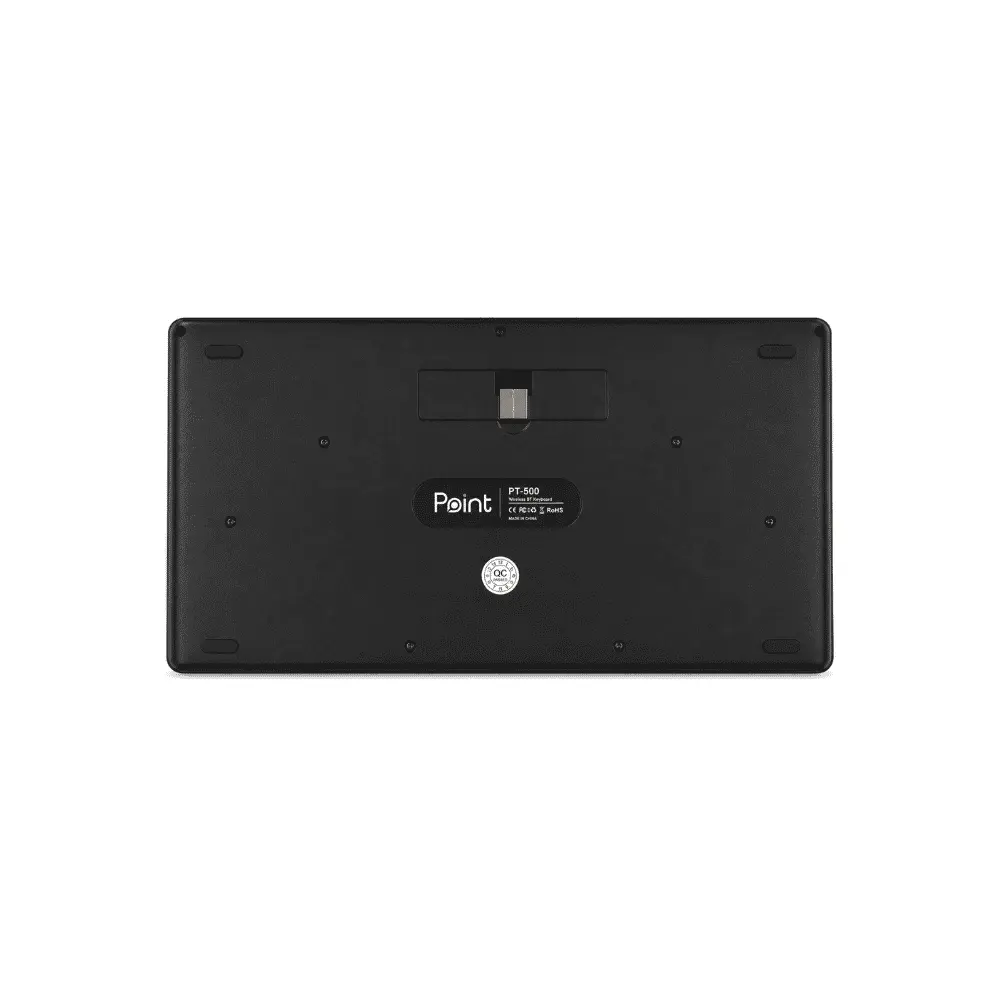 كيبورد لاسلكي صغير Point PT-500 بتقنية 2.4GHz لأجهزة Smart TV وأندرويد TV والكمبيوتر (3).webp