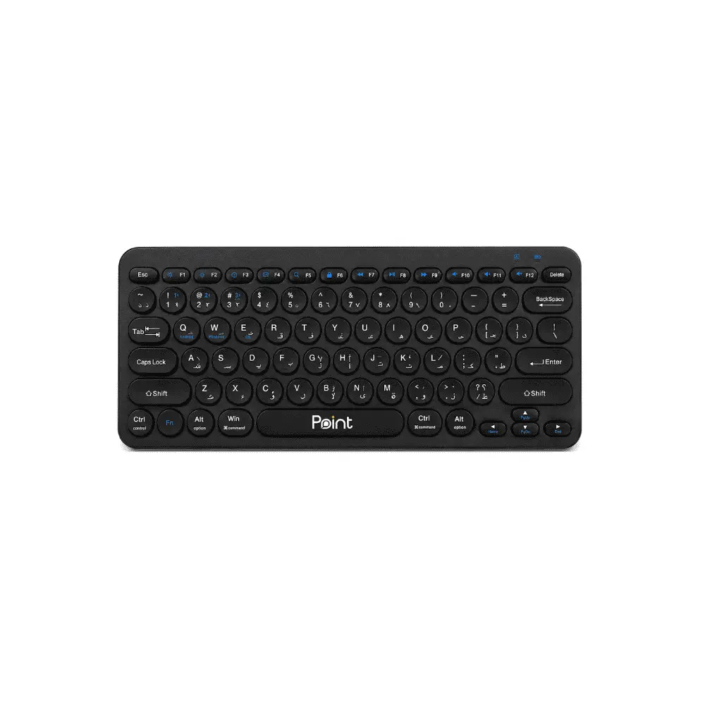 كيبورد لاسلكي صغير Point PT-380 مع لوحة لمس Touchpad بتقنية 2.4GHz لأجهزة Smart TV وأندرويد TV والكمبيوتر (2).webp