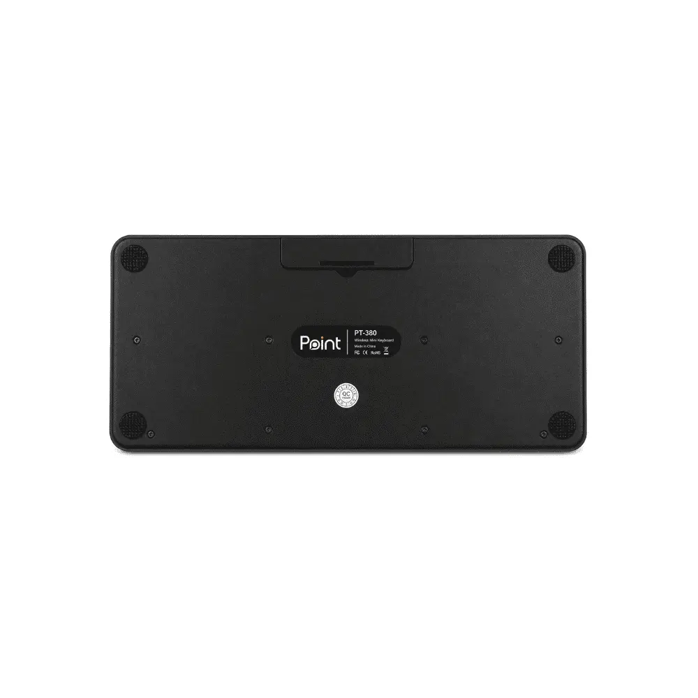 كيبورد لاسلكي صغير Point PT-380 مع لوحة لمس Touchpad بتقنية 2.4GHz لأجهزة Smart TV وأندرويد TwV والكمبيوتر.webp