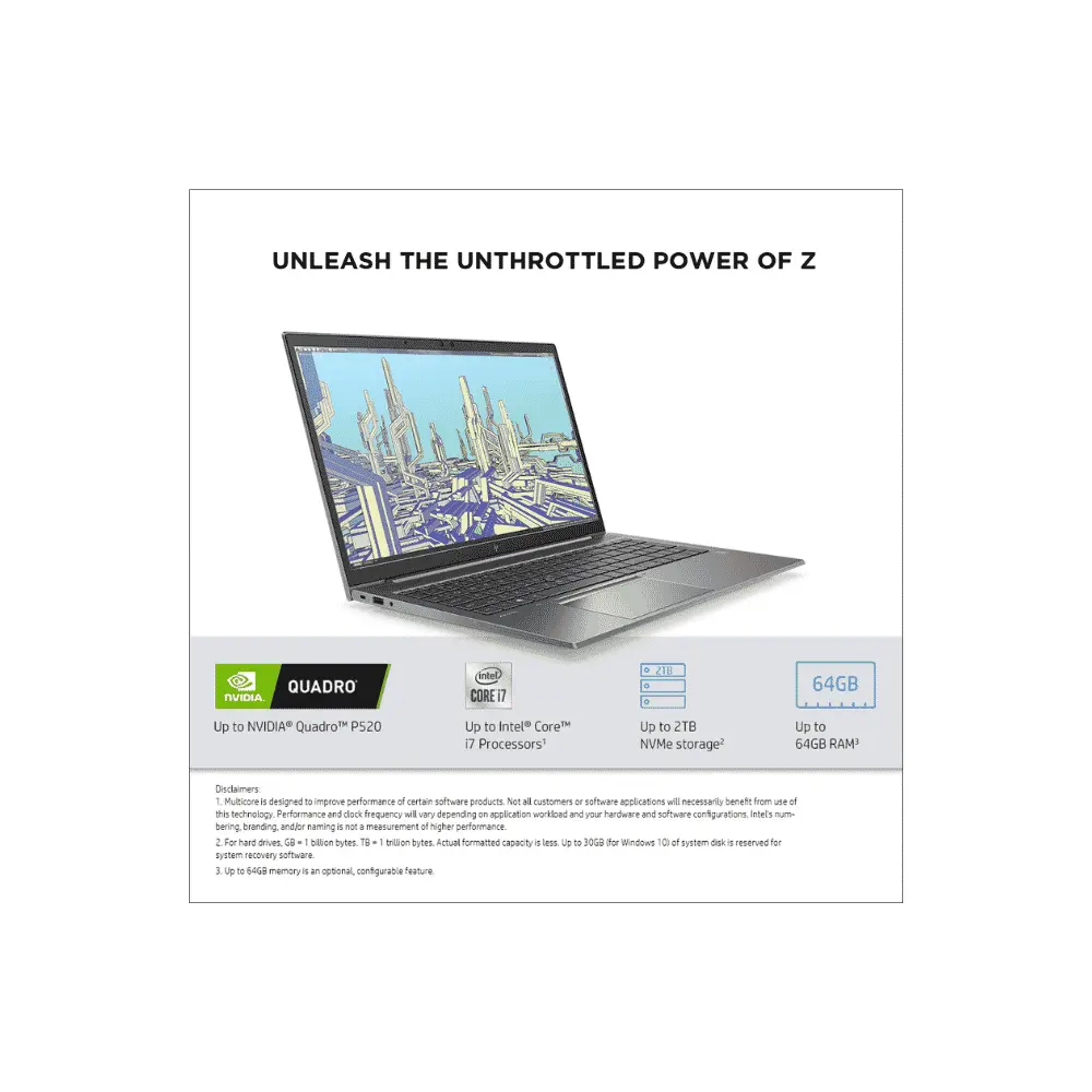 لاب توب HP ZBook Firefly 15 G7 وركستيشن، Intel Core i7-10610U، رامs 16 جيجا،.webp