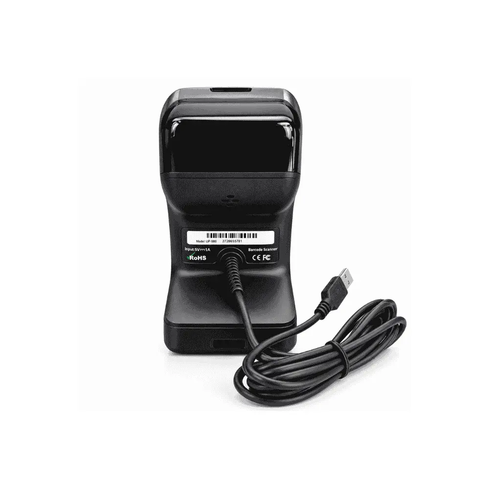 قارئ باركود مكتبي U.POS UP-860 USB ثنائي الأبعاد 2D – يدعم QR وباركود 1D2D (1).webp