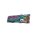 كيبورد جيمنج ميكانيكال AULA F2088 – سويتش أزرق، إضاءة Rainbow LED، مسند يد مغناطيسي، فضي (2).webp