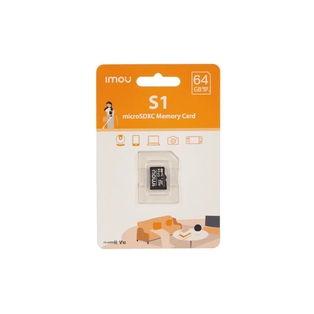 كارت ميموري Imou ST2-64-S1، سعة 64 جيجابايت MicroSDXC