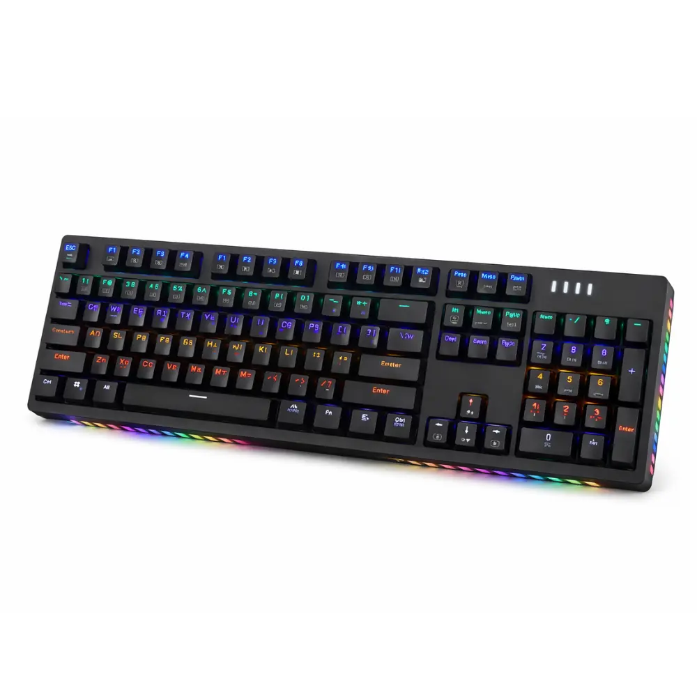 ABKO-K550-BK-AAXS-RGB – كي بورد جيمنج مقاوم للمياه بإضاءة RGB-ABKO