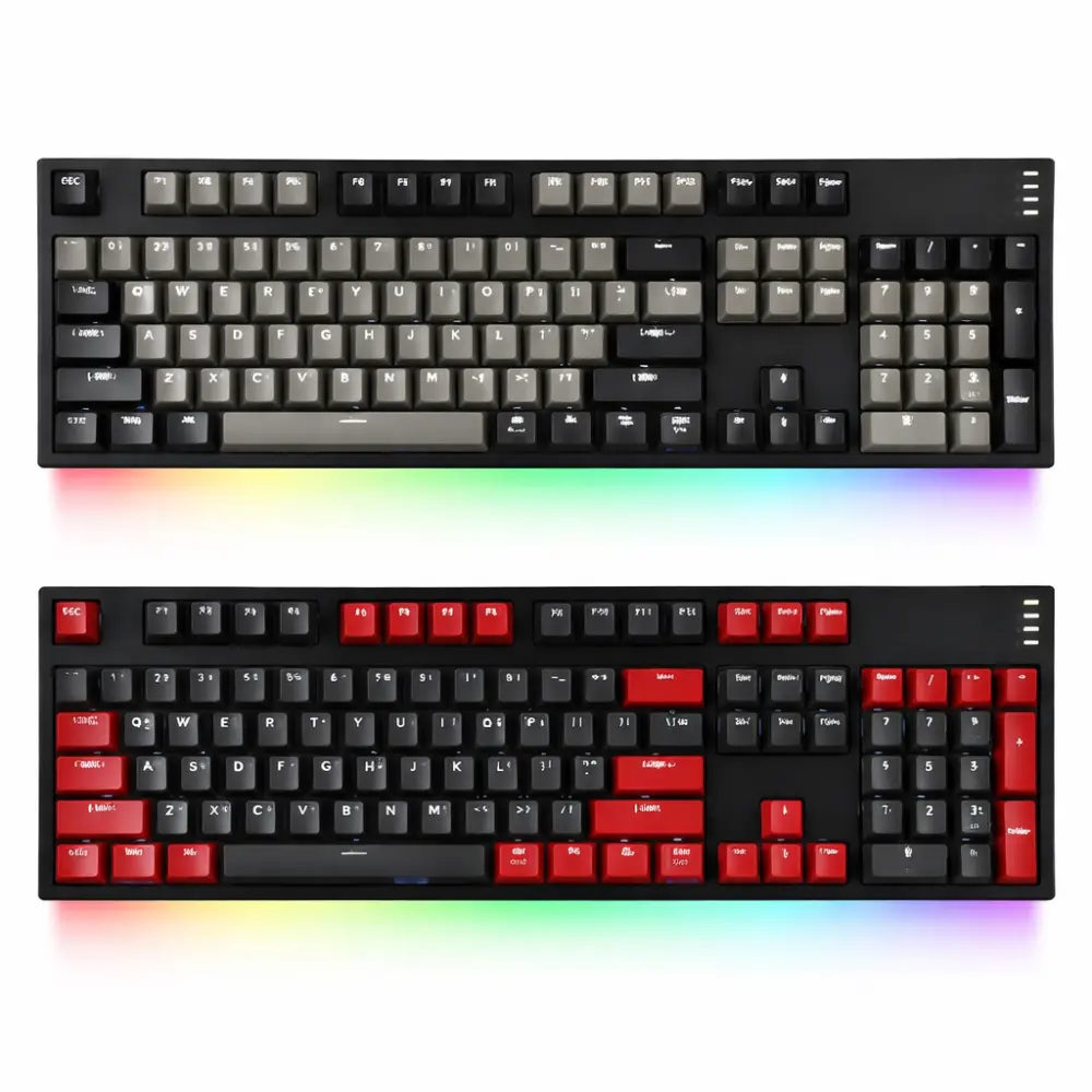 CK104-RDGRY-GTRN-RGB – كي بورد جيمنج ميكانيكال بإضاءة RGB-ABKO