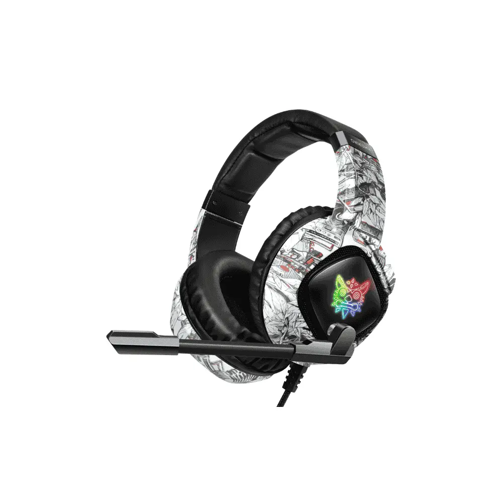 ONIKUMA K19 Gaming Headset, Wired, Microphone, RGB Lighting