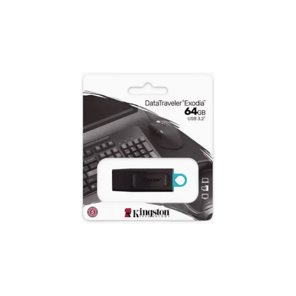 فلاشة Kingston DataTraveler DTX/64GB بسعة 64 جيجا