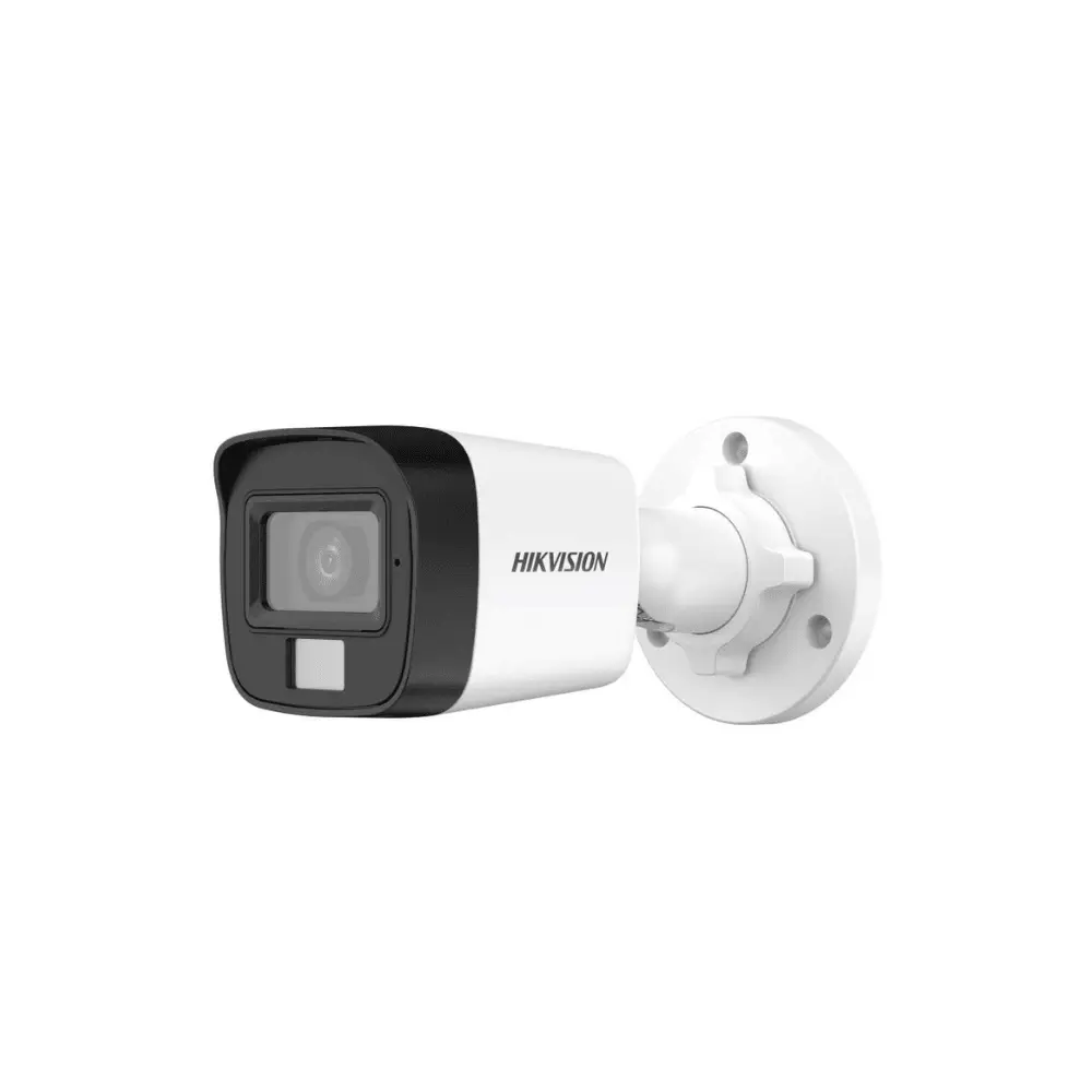 Hikvision DS-2CE16K0T-LPFS Camera, 3K, Smart Hybrid Light, Audio, Fixed Lens, Mini Bullet 