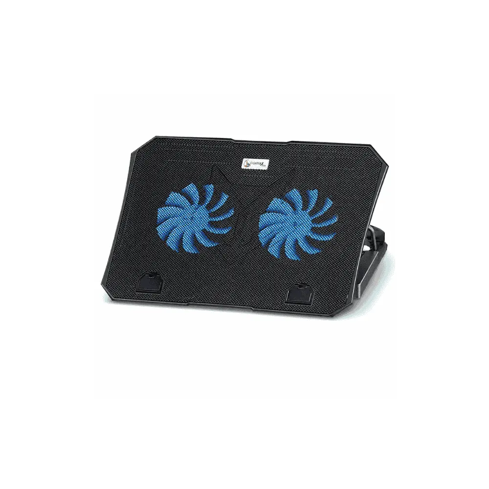 Gigamax GM-88 Laptop Cooling Pad, 2 Fans, Up to 15.6 Inch, Black 