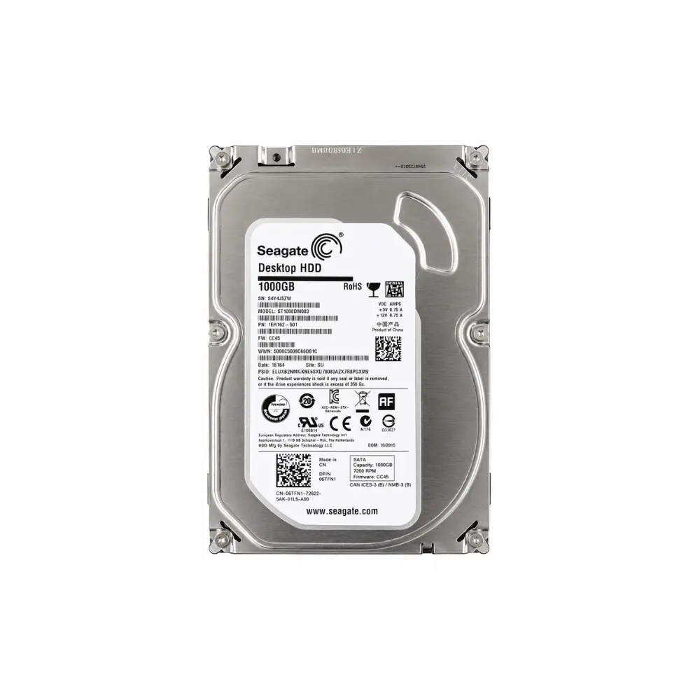 Seagate Desktop HDD 1TB 7200RPM SATA 3.5-Inch Internal Hard Drive ST1000DM003 