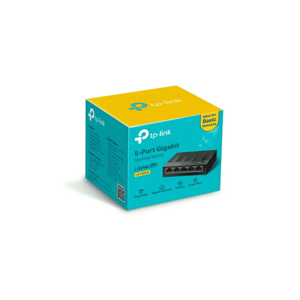 TP-Link LS1005G سويتش شبكة جيجابت 5 بورت 10/100/1000Mbps مكتبي