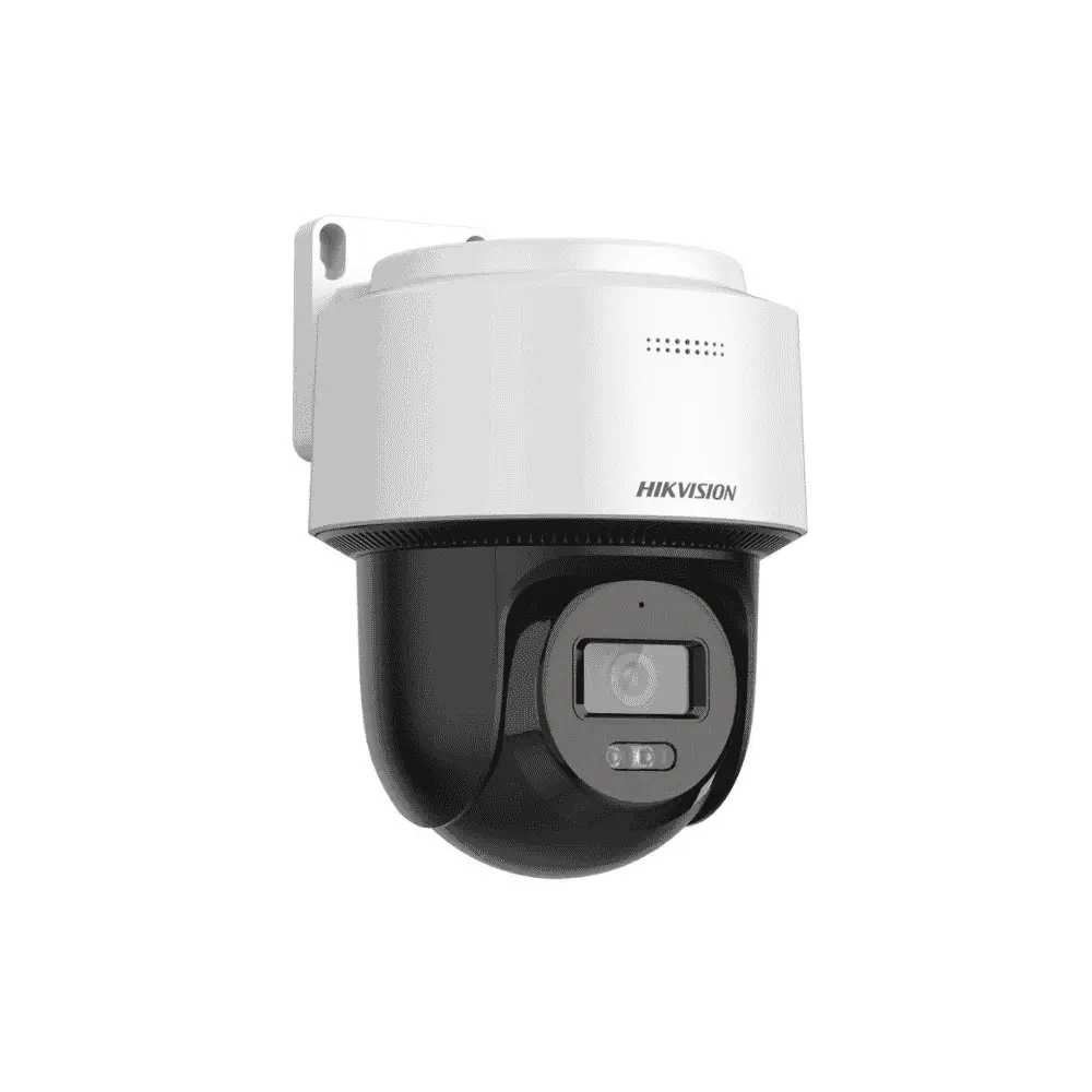 كاميرا مراقبة هيكفيجن DS-2DE2C400MWG-E خارجية 4 ميجابكسل PT بإضاءة هجينة ذكية عدسة 2.8 مم مع ميكروفون وسماعة IP66