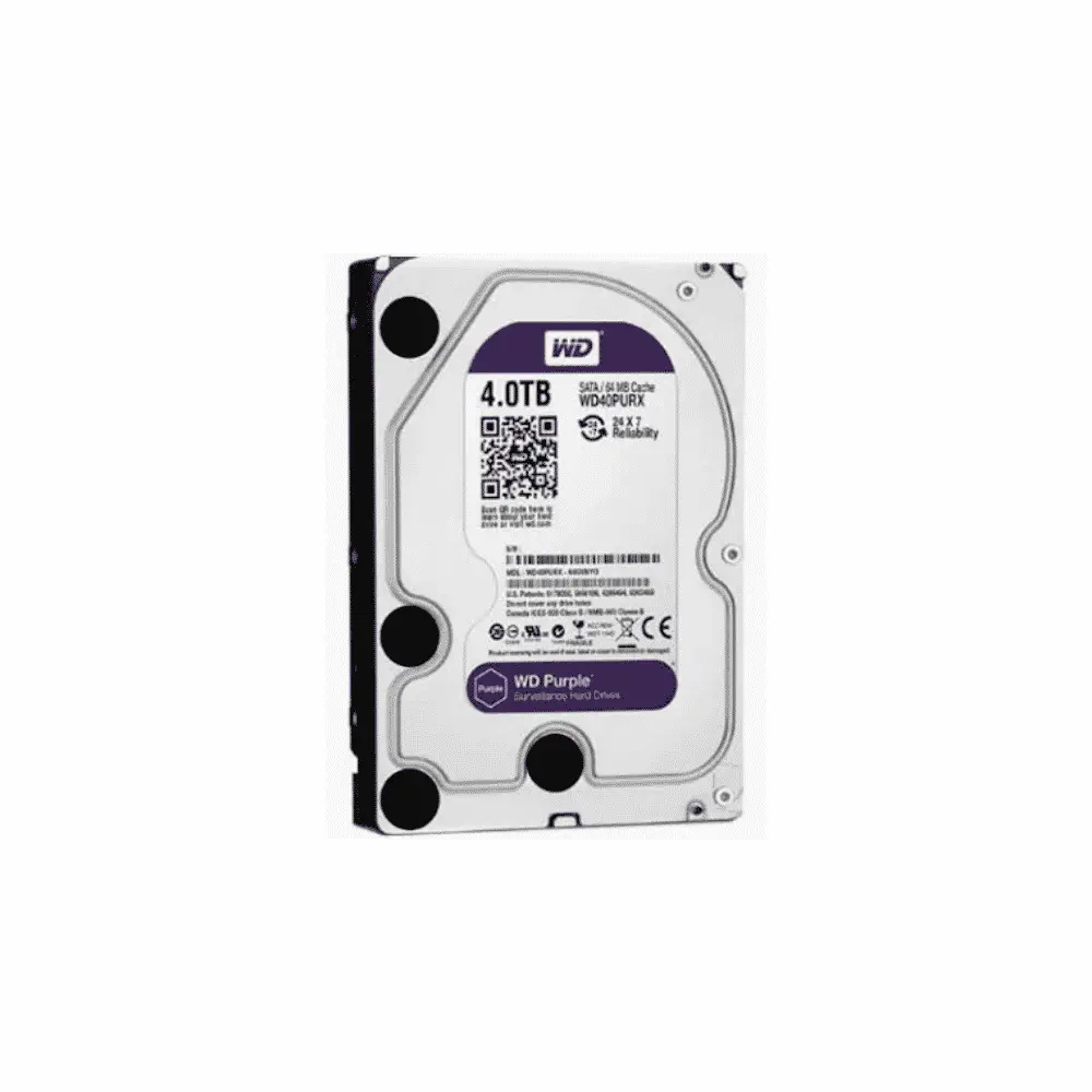 Western Digital WD Purple 4TB Surveillance Internal Hard Drive 3.5" SATA WD43PURZ Refurbished (RE) - 6 Months Warranty