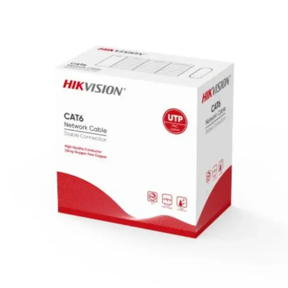 Hikvision DS-1LN6-UU Cable, CAT6, 305m, UTP, Solid Copper