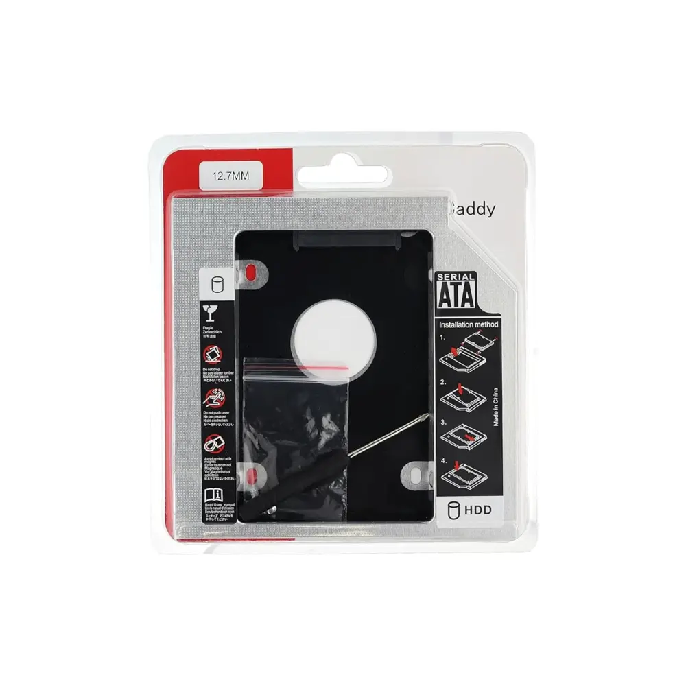 كادي 2.5 بوصة و اس اس دي ، 12.7 ملم ، اسود