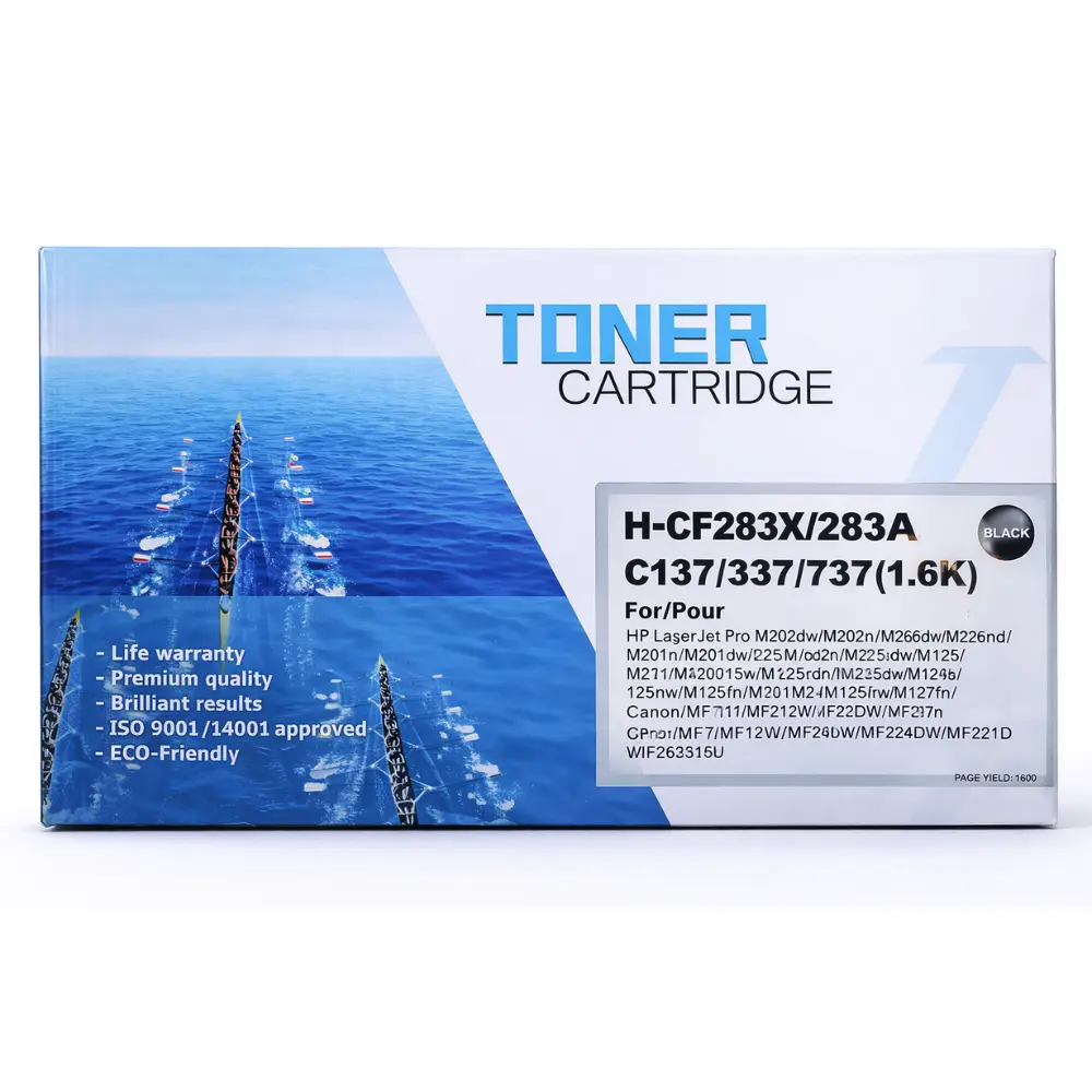 PC Technology Compatible Black Laser Toner Cartridge HP 83A CF283A for HP LaserJet Pro M125 M127 M201 M225