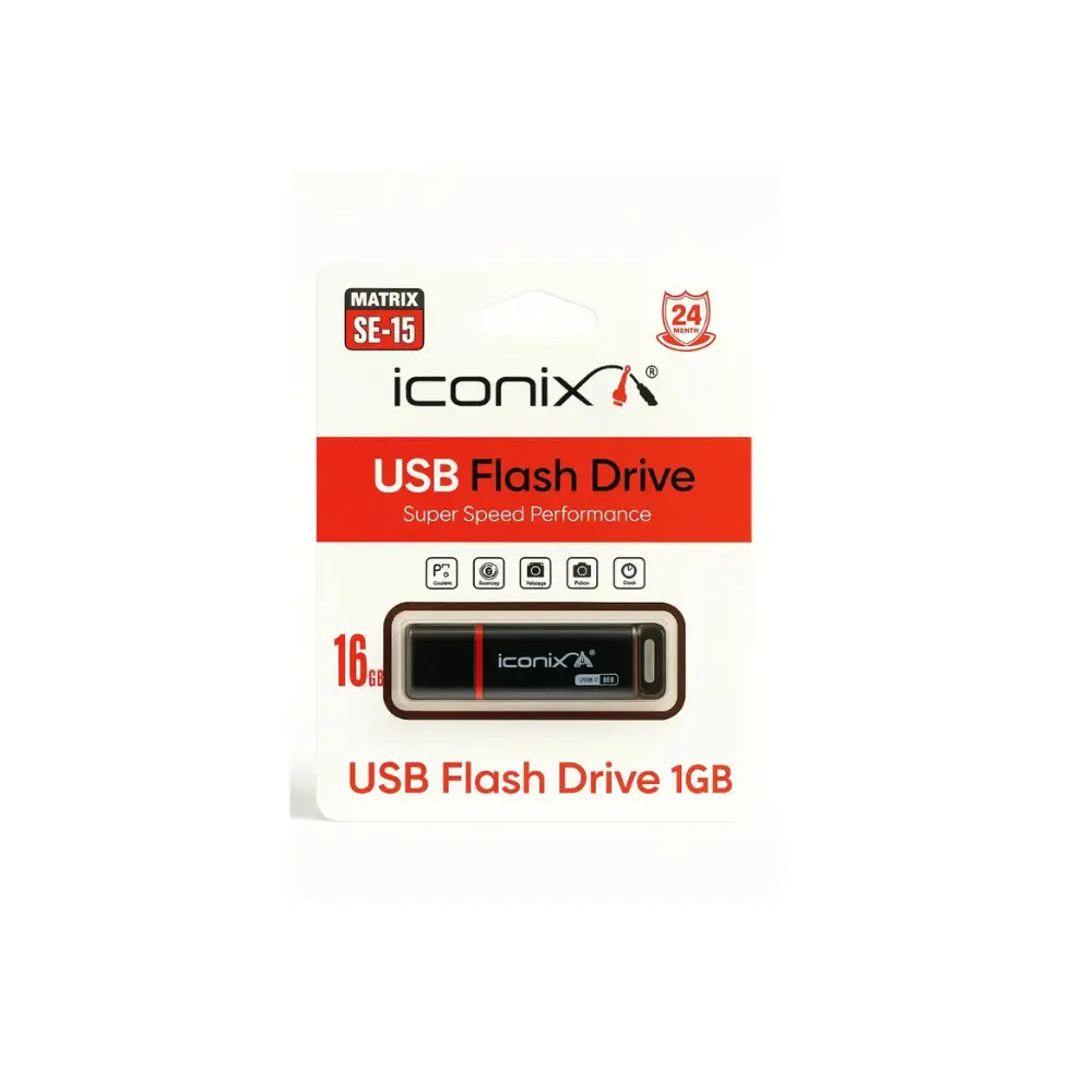 فلاشة Iconix SE-15 بسعة 16 جيجا، USB 3.0