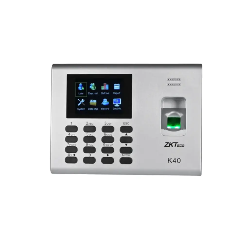 Zkteco Fingerprint Finger , Black , ZKTECO K40 Pro
