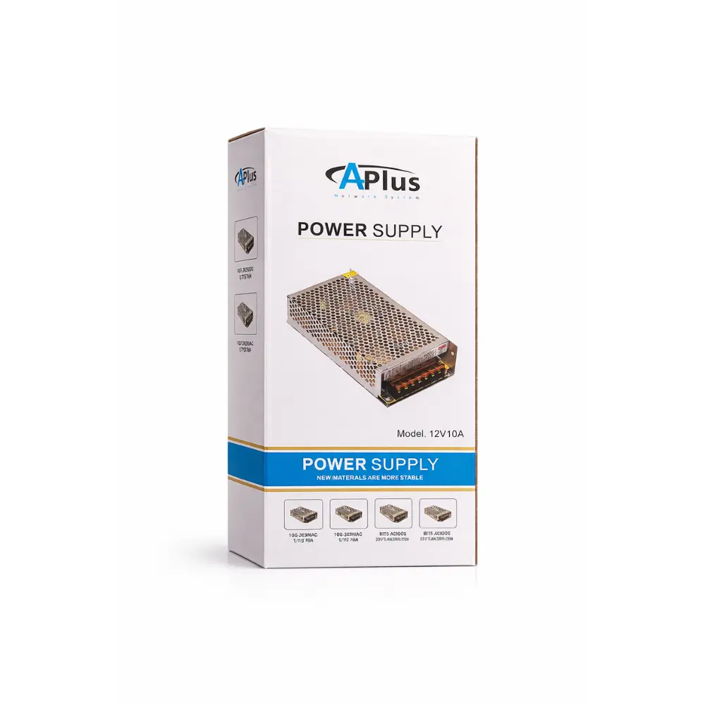APLUS 12V 10A Universal Power Supply Driver for CCTV 