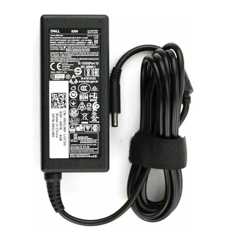 DELL DA65NM111-00 19.5V 3.34A 65W Genuine Original AC Power Adapter Charger 4.5MM x 3.0MM 