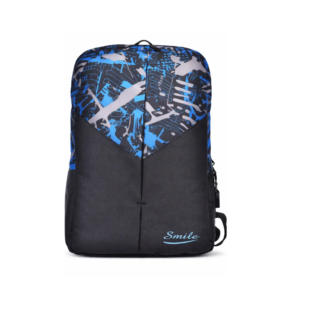 BG-102 شنطة ظهر-سمايل (Black Blue)