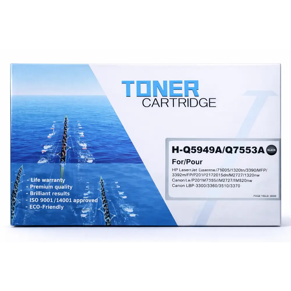PC Technology Compatible Black Laser Toner Cartridge HP 53A Q7553A for HP LaserJet P2014 P2015 P2015d P2015dn P2015n M2727nf
