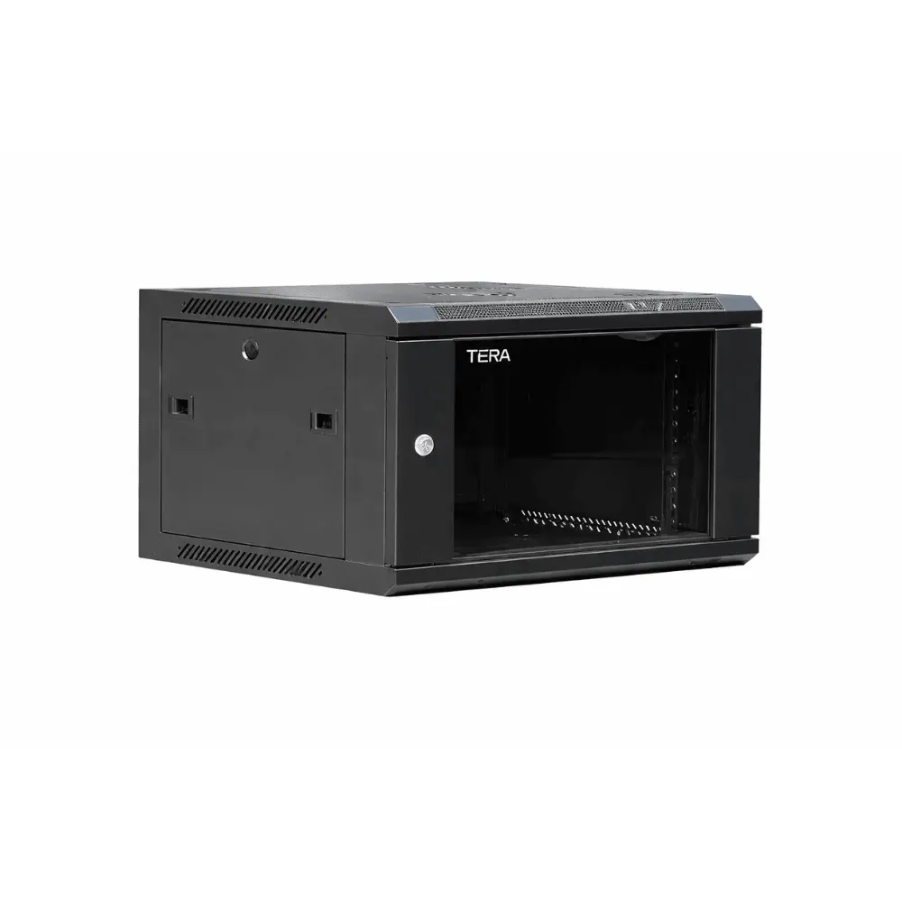 Tera WS3-6406 Rack Cabinet, 6U, 600×450mm, Single Section, 1 Fan, Shelf, Power Strip